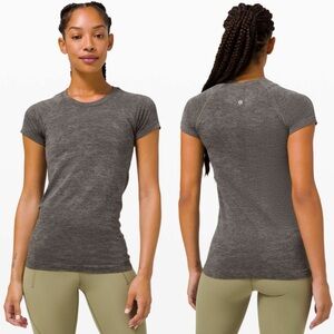 Lululemon Swiftly Tech Short Sleeve Tee Variegated Mesh Camo Black Grey Sage